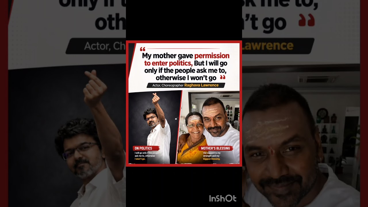 ❤️ Mother Gives Green Signal, But Raghava Lawrence Has One Condition for Politics!