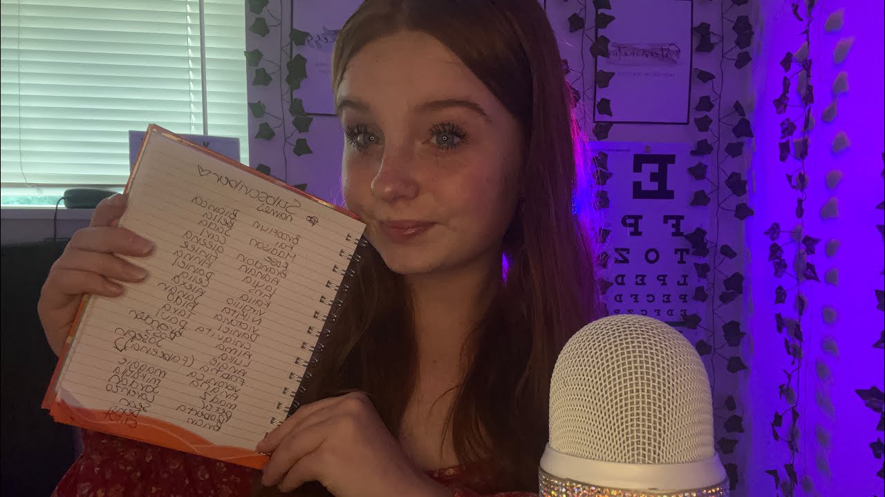 ASMR Repeating My Subscribers Names! 🤍