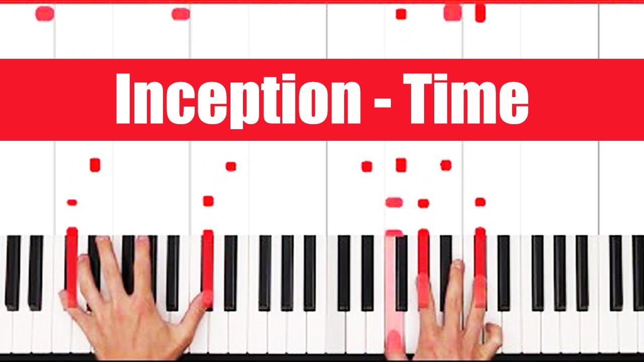 Полная песня для фортепиано с уроком Time Inception