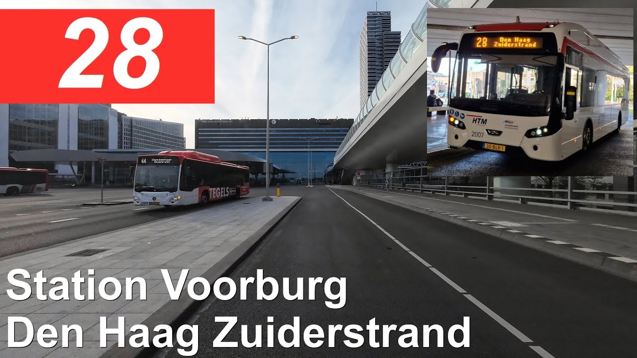 HTM lijn 28: Voorburg Station - Den Haag Zuiderstrand | HTM 2007 | 2023