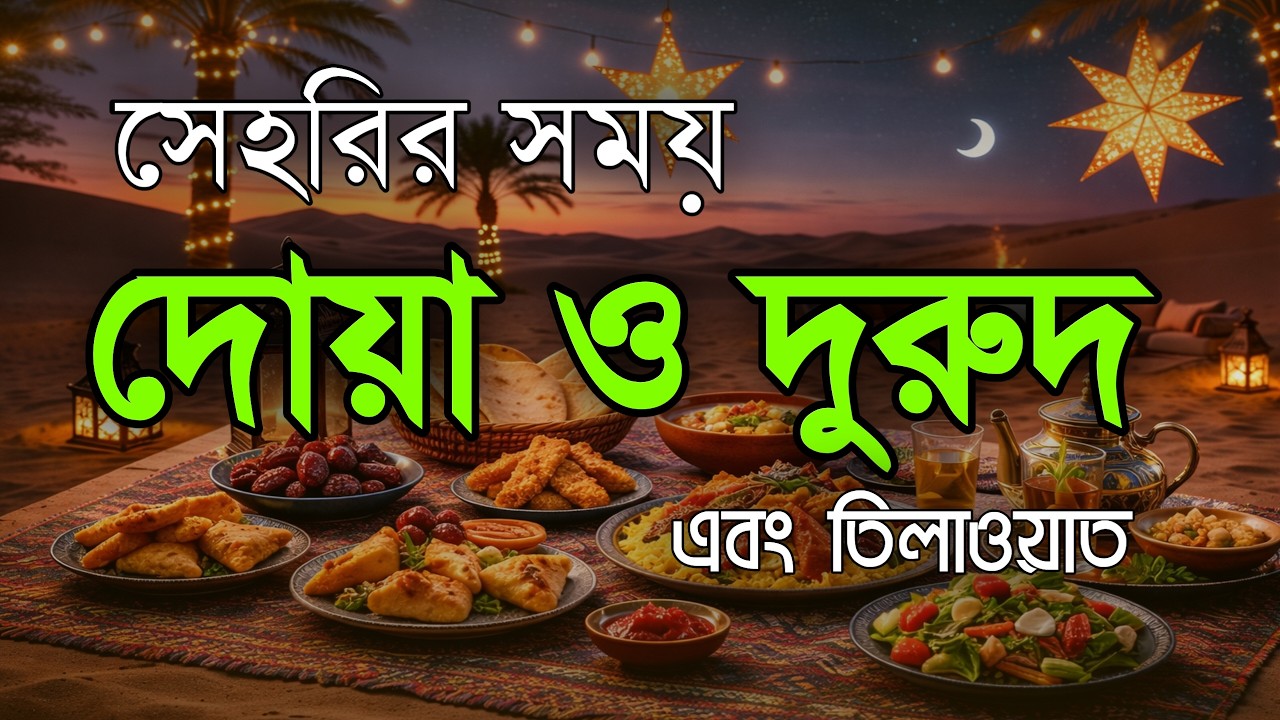 সেহরির সময় দোয়া ও দুরুদ | Sehri Dua & Durud | সেহরির সময় কোরআন তেলাওয়াত | Ramadan Dua