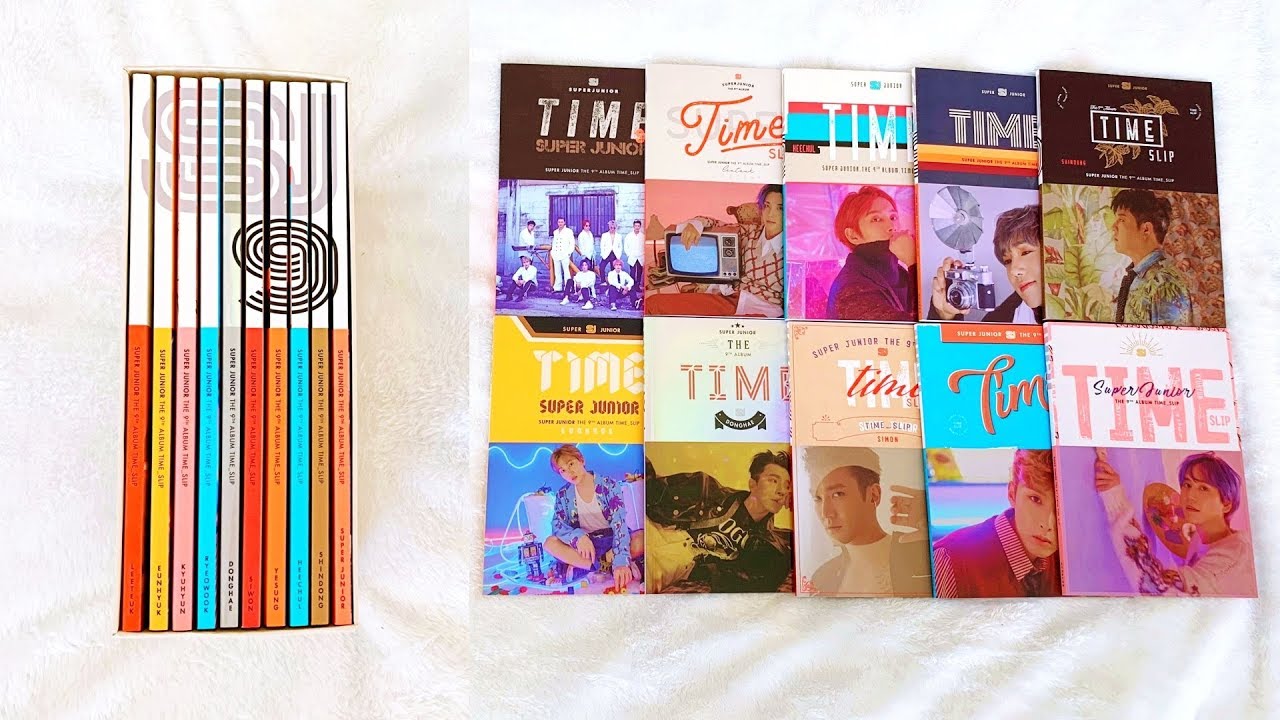 ✨👏🏽A Super (Long) Unboxing of Super Junior 슈퍼주니어 9th Album Time Slip (ALL 10 VERSIONS)