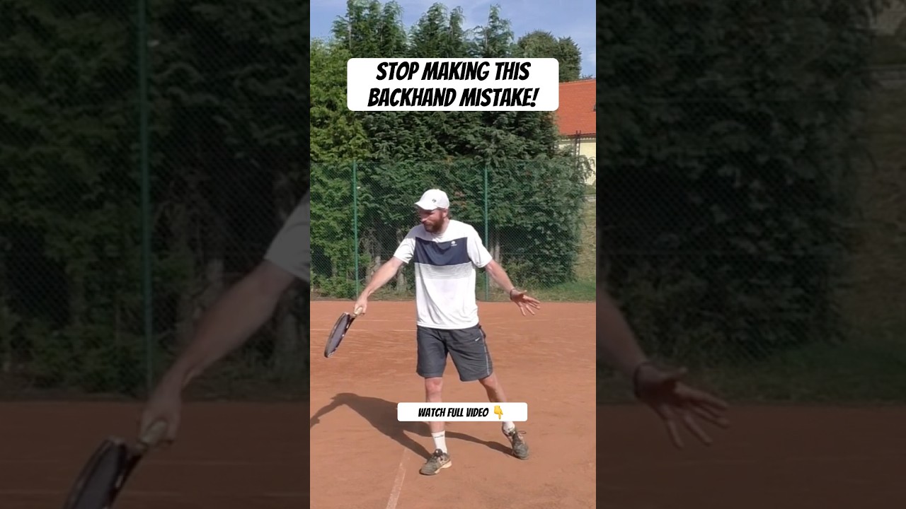 Stop Making this Backhand Mistake #backhand #onehandedbackhand #jmtennis