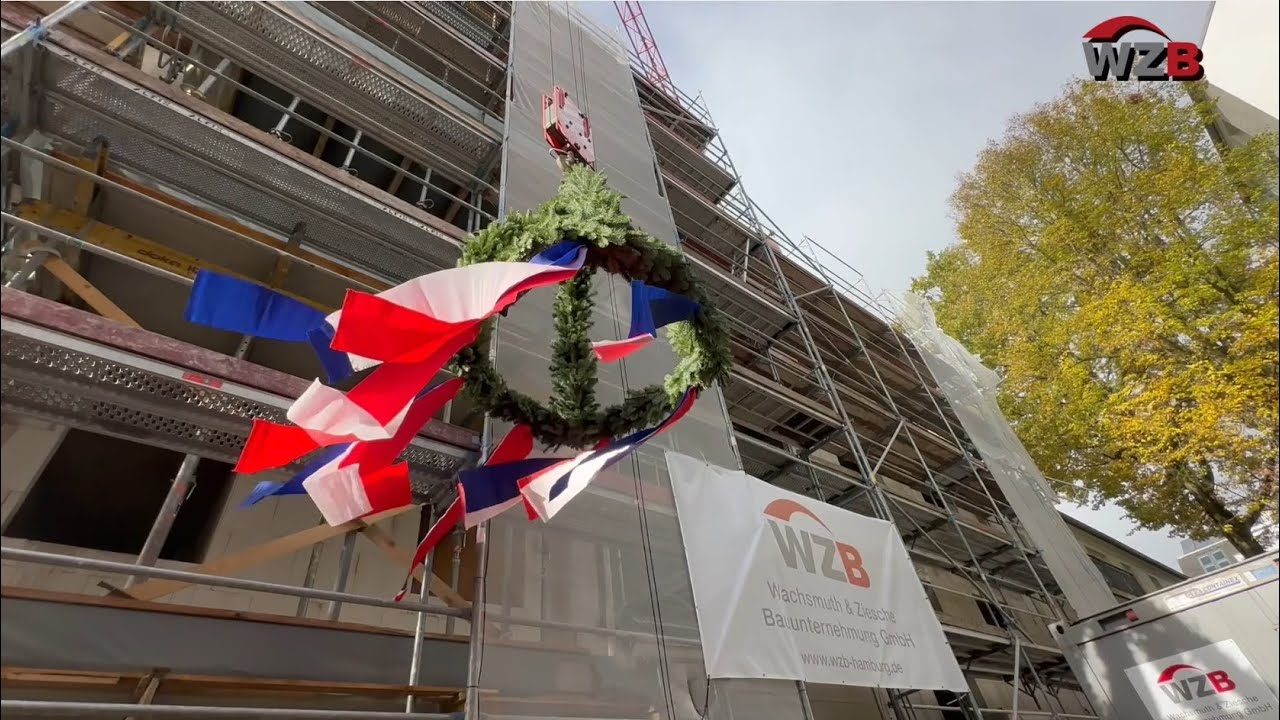 Richtfest im Neubauprojekt Rehmhof: 11 neue Wohnungen mit Tiefgarage & Autoaufzug Bauupdate Hamburg