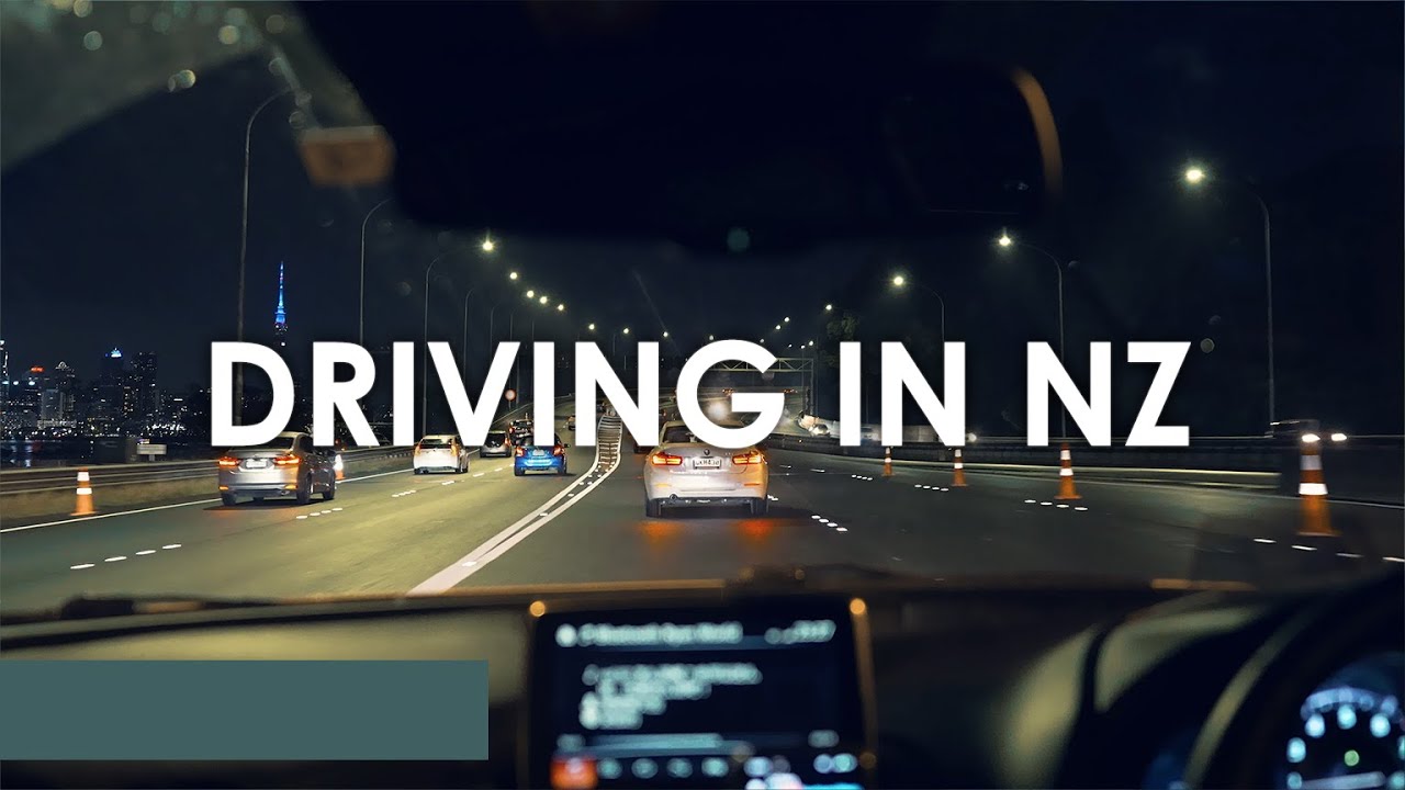 Driving in New Zealand | Auckland Harbour Bridge at night | 4K  | Relaxing Lo-fi Beats