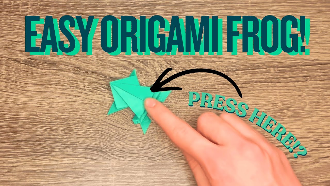 ORIGAMI JUMPING FROG | Easy tutorial