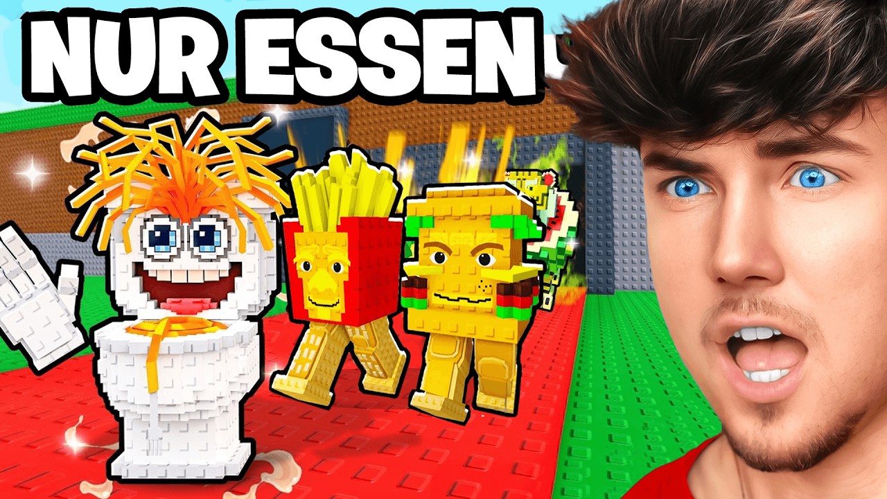$0 bis $1 TRILLION mit NUR ESSEN Brainrots in Steal A Brainrot!