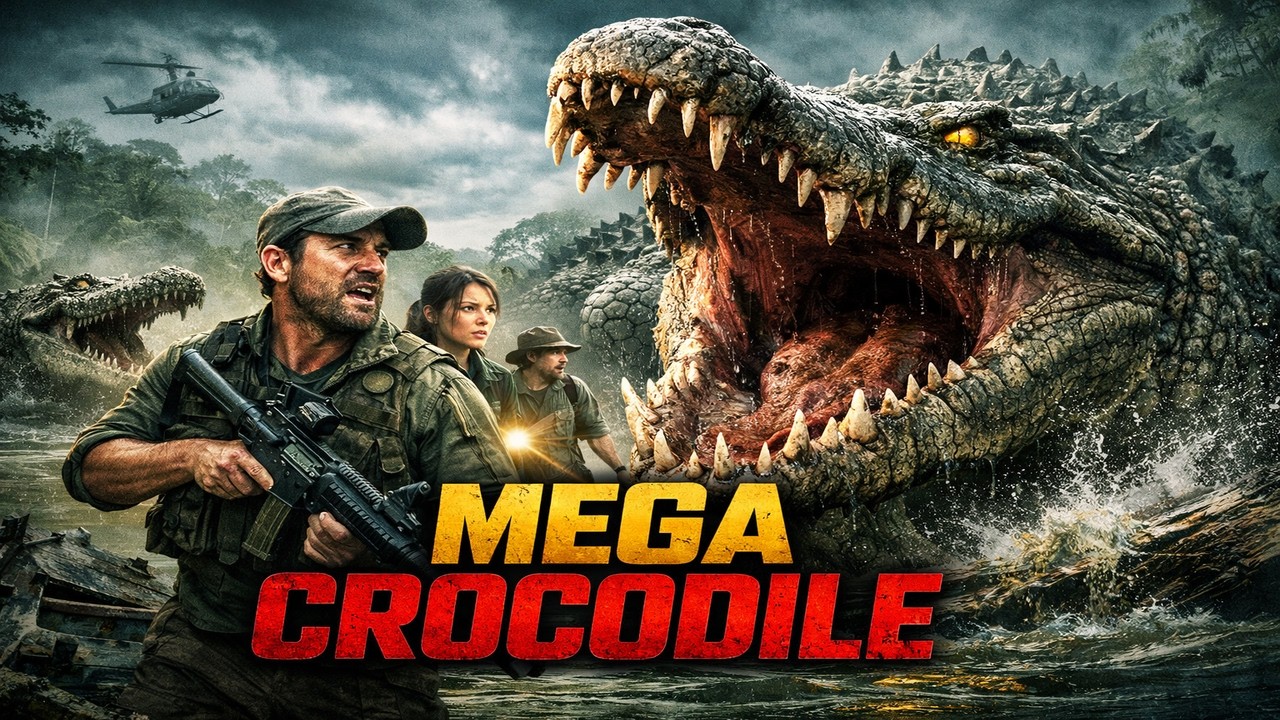 [Monster Film] Mega Crocodile 巨鳄 | Attack of the giant killer croc 🐊 | Chinese Movie 4K