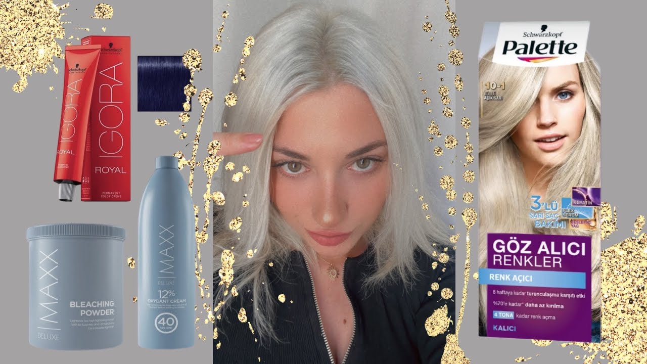 Saç Nasıl Açılır? Saç açıcı en iyi boya markası nedir? (Igora, maxx deluxe, palette 10-1)