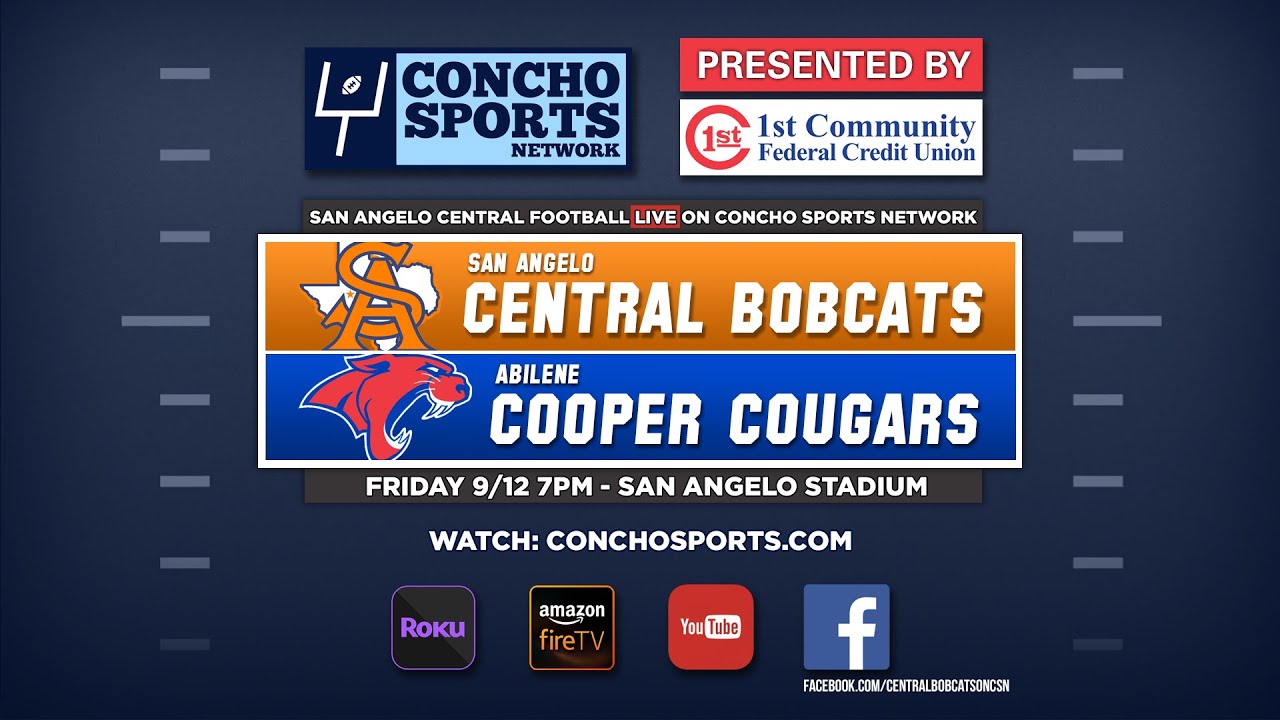 🔴 LIVE - San Angelo Central Bobcats vs Abilene Cooper Cougars | Football | 9/12/25