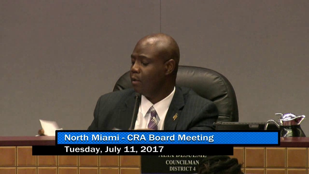 North Miami CRA Board Meeting - July 11, 2017