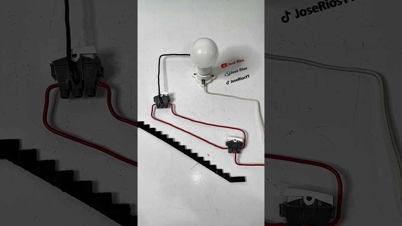 Circuito de Escalera #joserios #electricidad