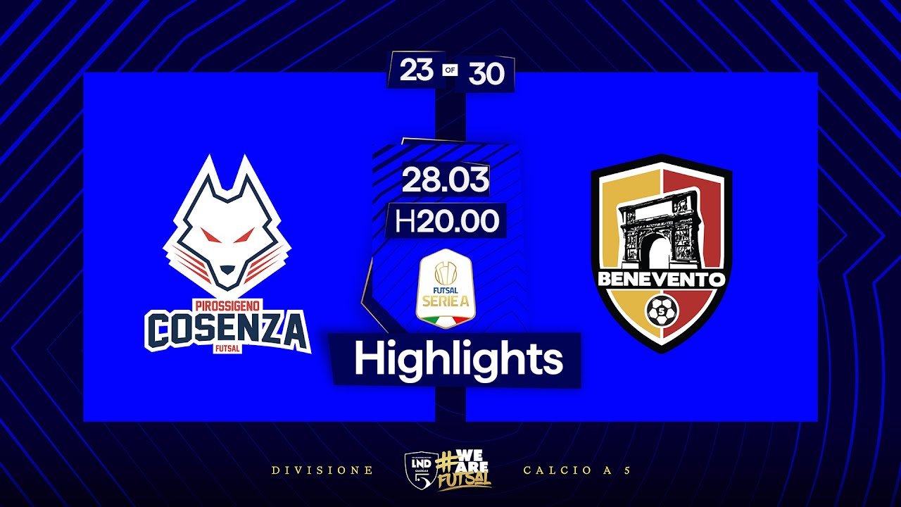 Pirossigeno Cosenza-GG Team Wear Benevento 5 4-6 | 23ª giornata | Serie A 2024/2025 | Highlights