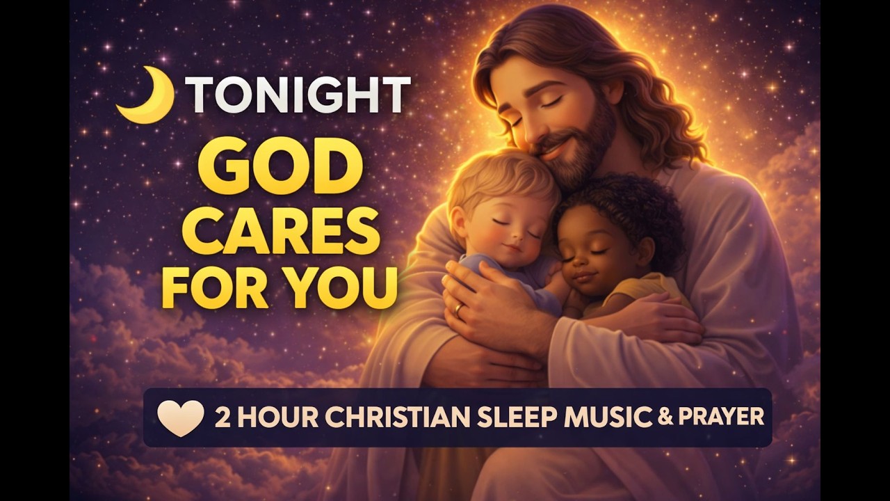 Rest Securely in God’s Care Tonight 🌙 | 2 Hour Christian Sleep Music & Prayer