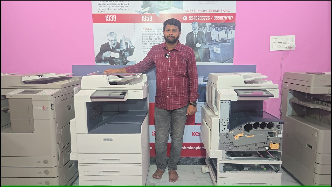 FIRST RC LOW PRINT COST COLOUR XEROX MACHINE FOR SHOP AND BUSINESS | DELIVERY TO THENI | 9940206726