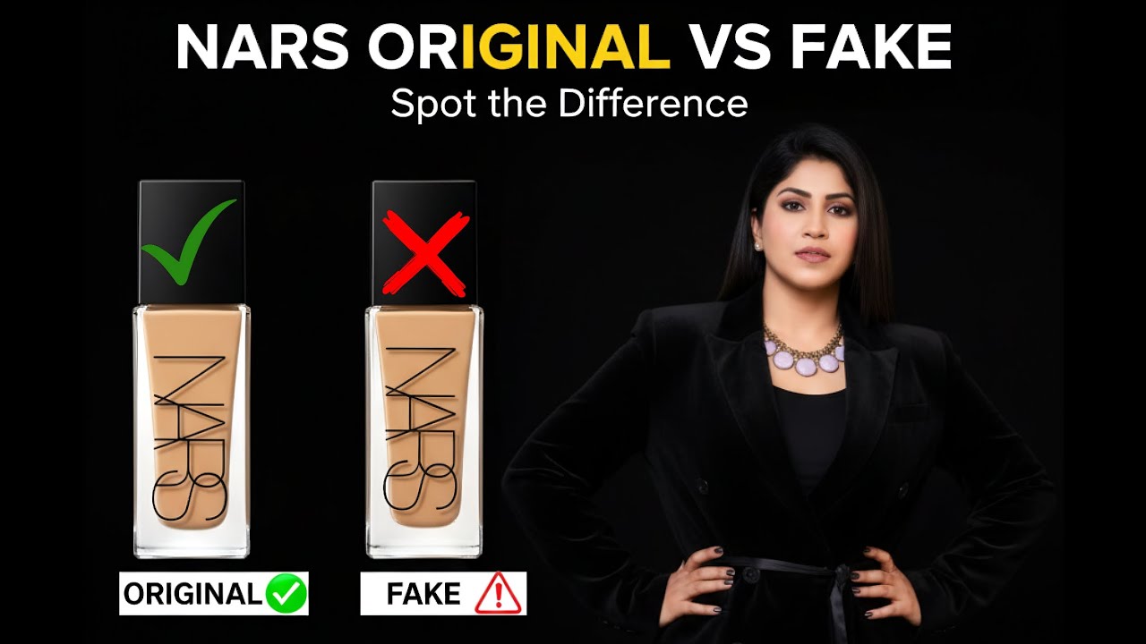 NARS Original VS Fake Foundation Spot the Difference 