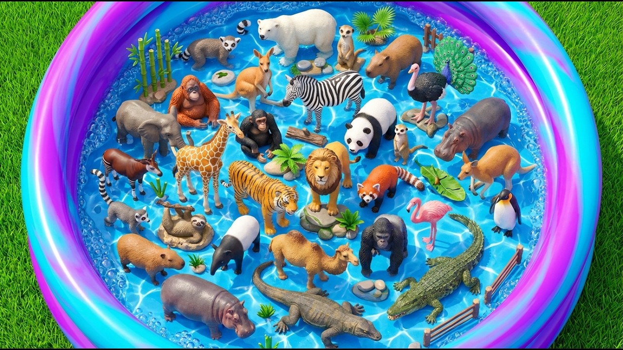 Zoo Animals For Kids: Lion, Elephant & Giraffe Adventure | Toddler Learning Video
