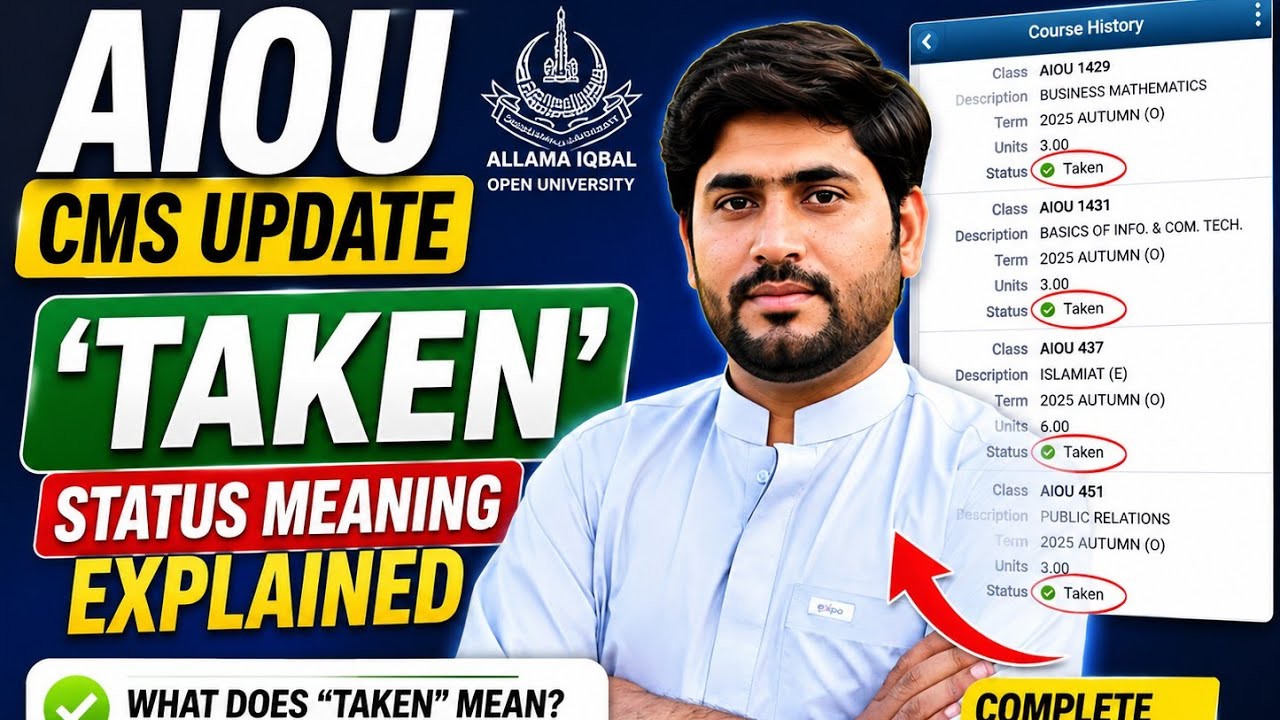 🤔 What Does 'Taken' Mean in AIOU CMS?