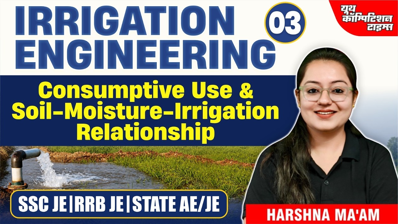 Consumptive Use & Soil-Moisture-Irrigation Relationship | 03 | Irrigation | CE | Harshna Verma