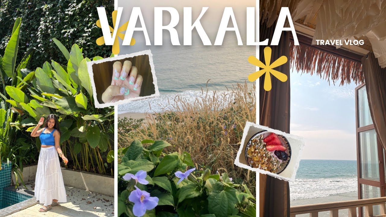 Varkala travel vlog 🌊 | North-cliff shopping haul 🐚