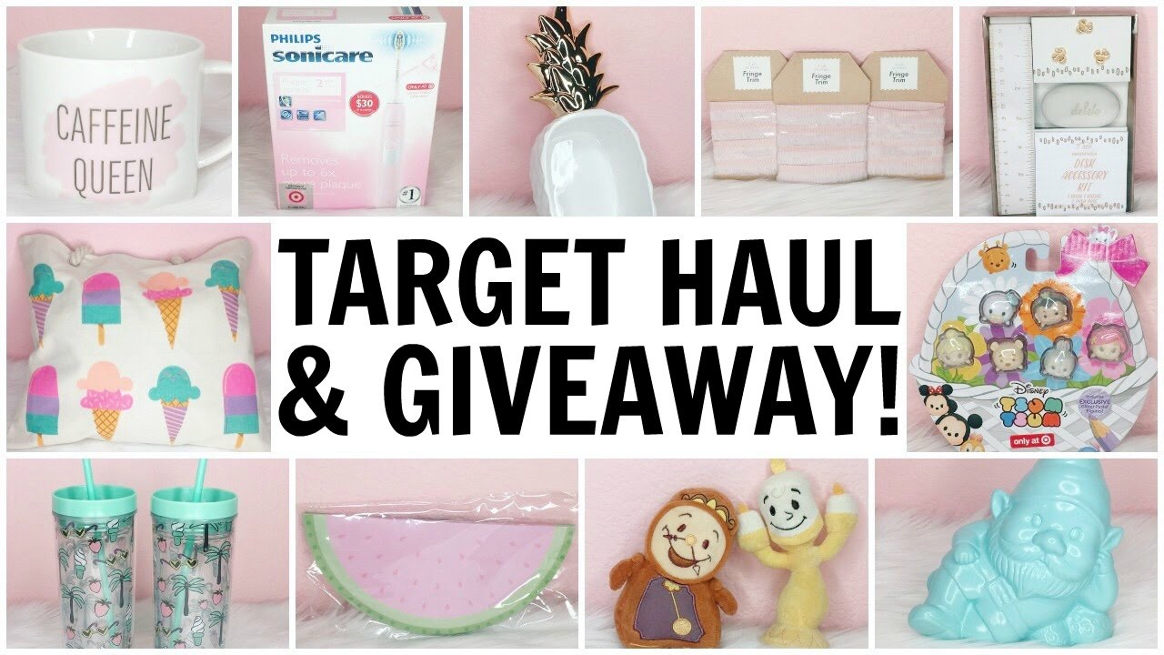 TARGET HAUL & GIVEAWAY (CLOSED)! ♡ DOLLAR SPOT ♡ SUMMER 2017