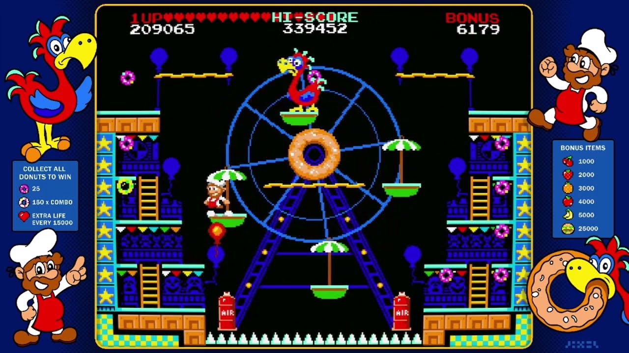 【Switch】 ドーナツドド Easy-Medium ノーミス34.2万All -Donut Dodo Easy Medium course 342k score-