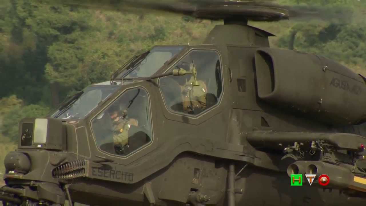 ParaShow 2013 - Decollo Elicottero Esercito Italiano A-129 Mangusta - www.HTO.tv