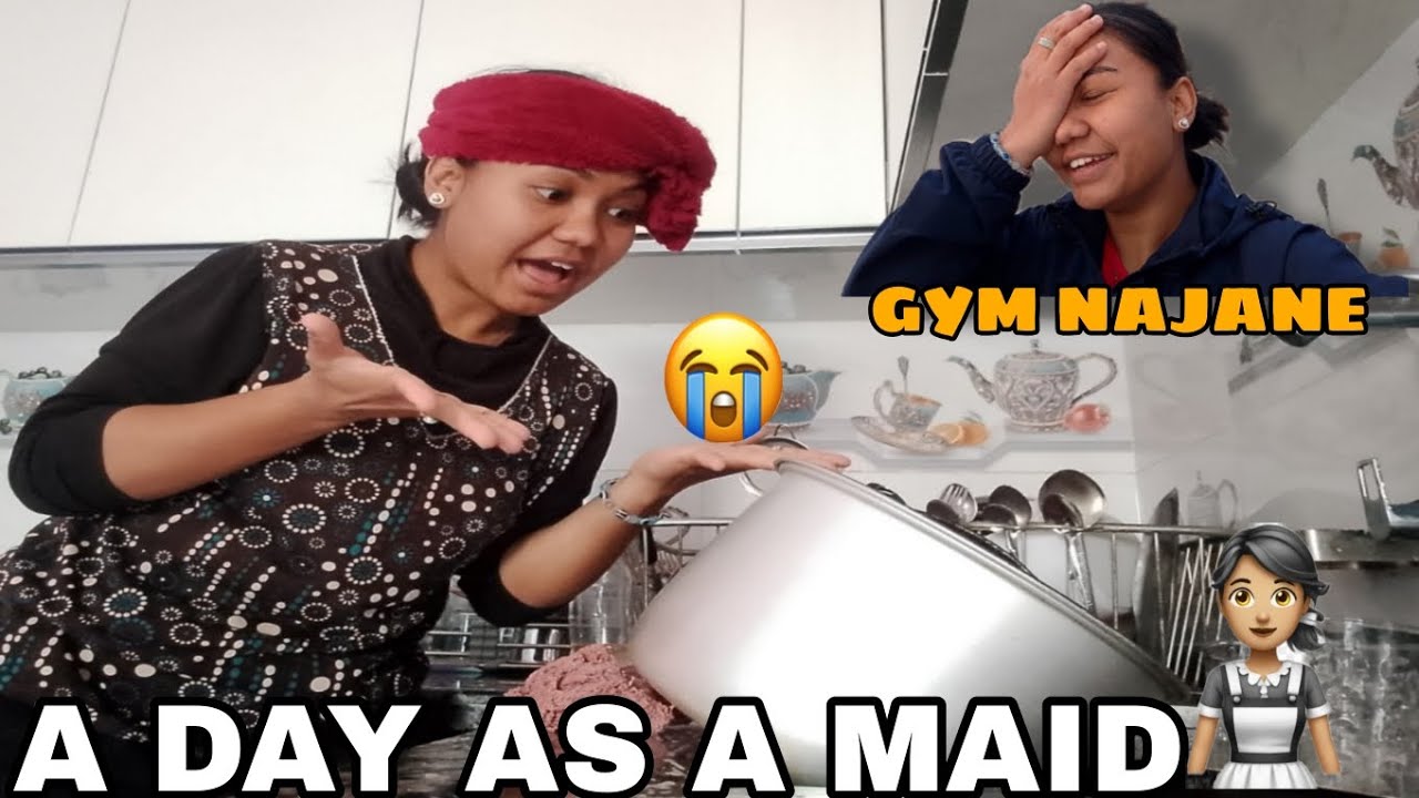A DAY AS A MAID IN OWN HOUSE 🏠 ll AABA GYM KAHILE JANE TW 🥹ll WHOLE BODY WORKOUT😫