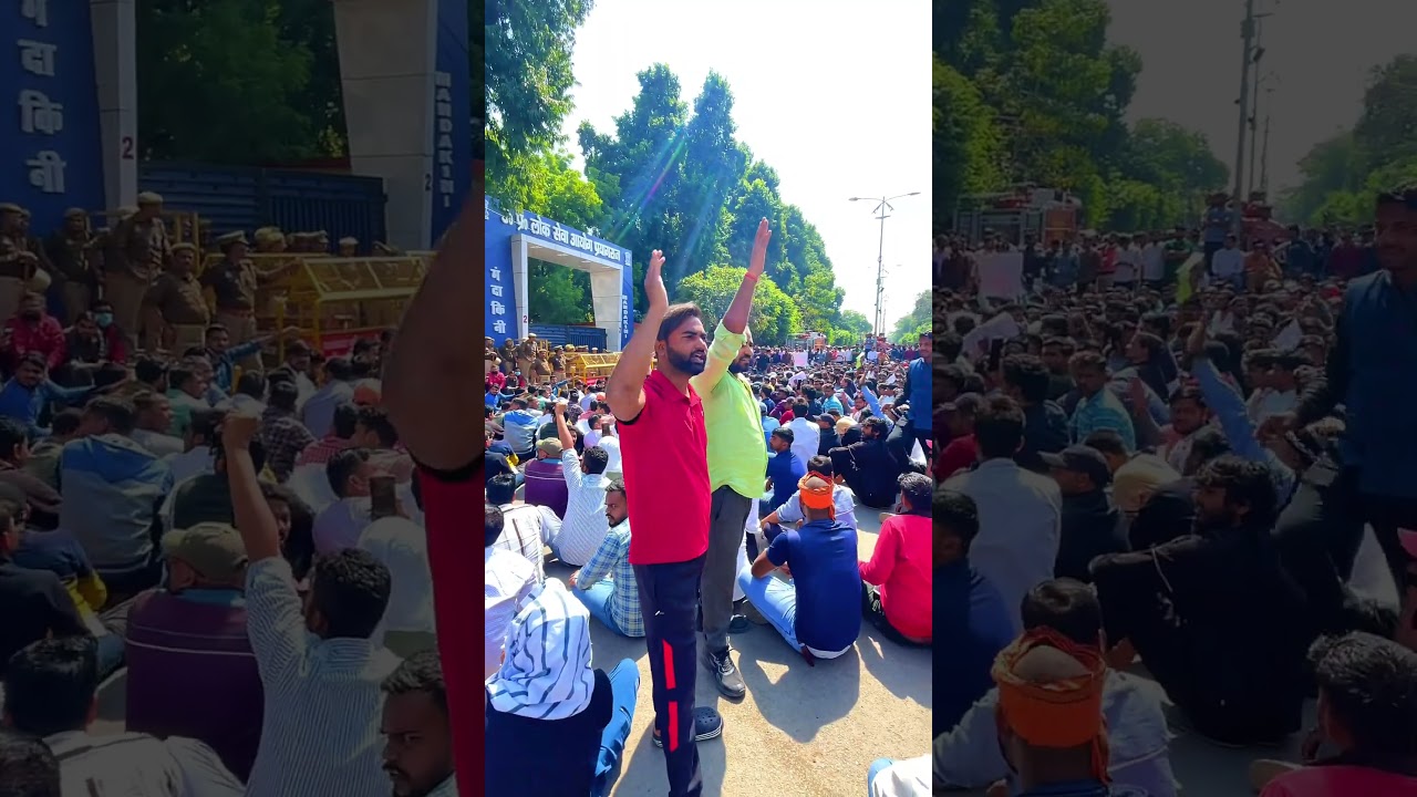 Students protest on exam paper leak  #Protest #students #exam #paperleak #shorts