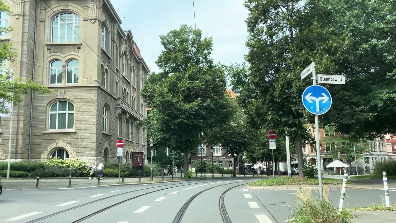 Führerstandsmitfahrt in Braunschweig auf der Linie 5: HBF - Broitzem