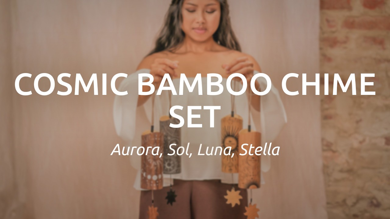 Cosmic Bamboo Chime Set (Aurora, Sol, Luna, Stella), 432 Hz, CBCSET, Meinl Sonic Energy