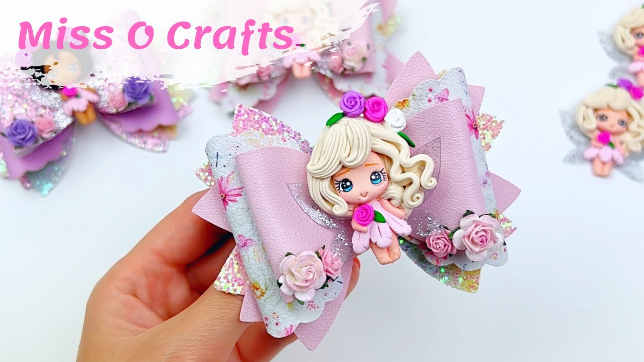 Fairy Hair Bow Tutorial / How To Make Hair Bows With Cricut / Hair Bow Tutorial | Miss O Crafts