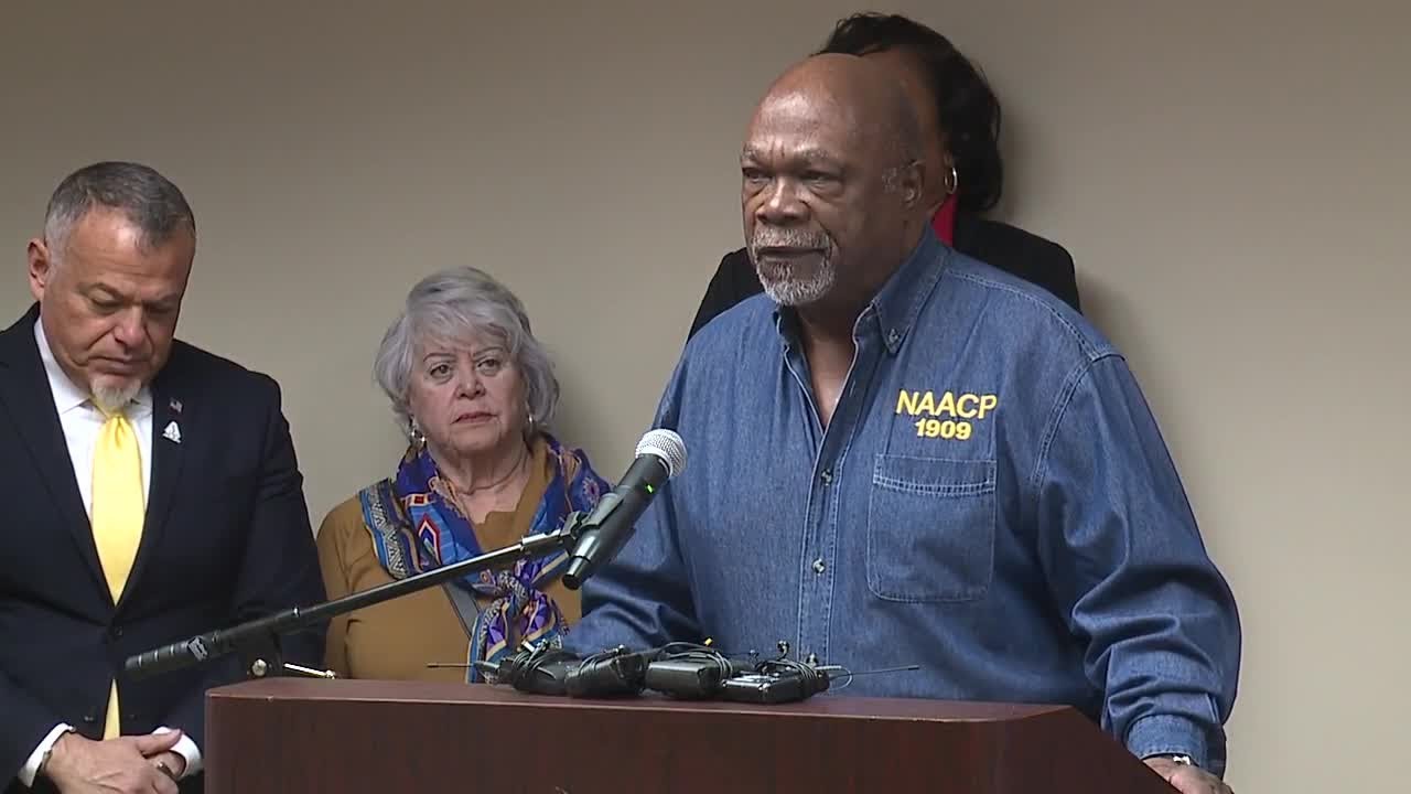 NAACP Detroit Branch holds press conference following recent ICE actions