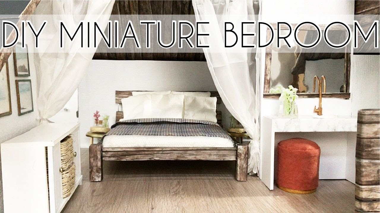DIY Miniature Bedroom & Bathroom