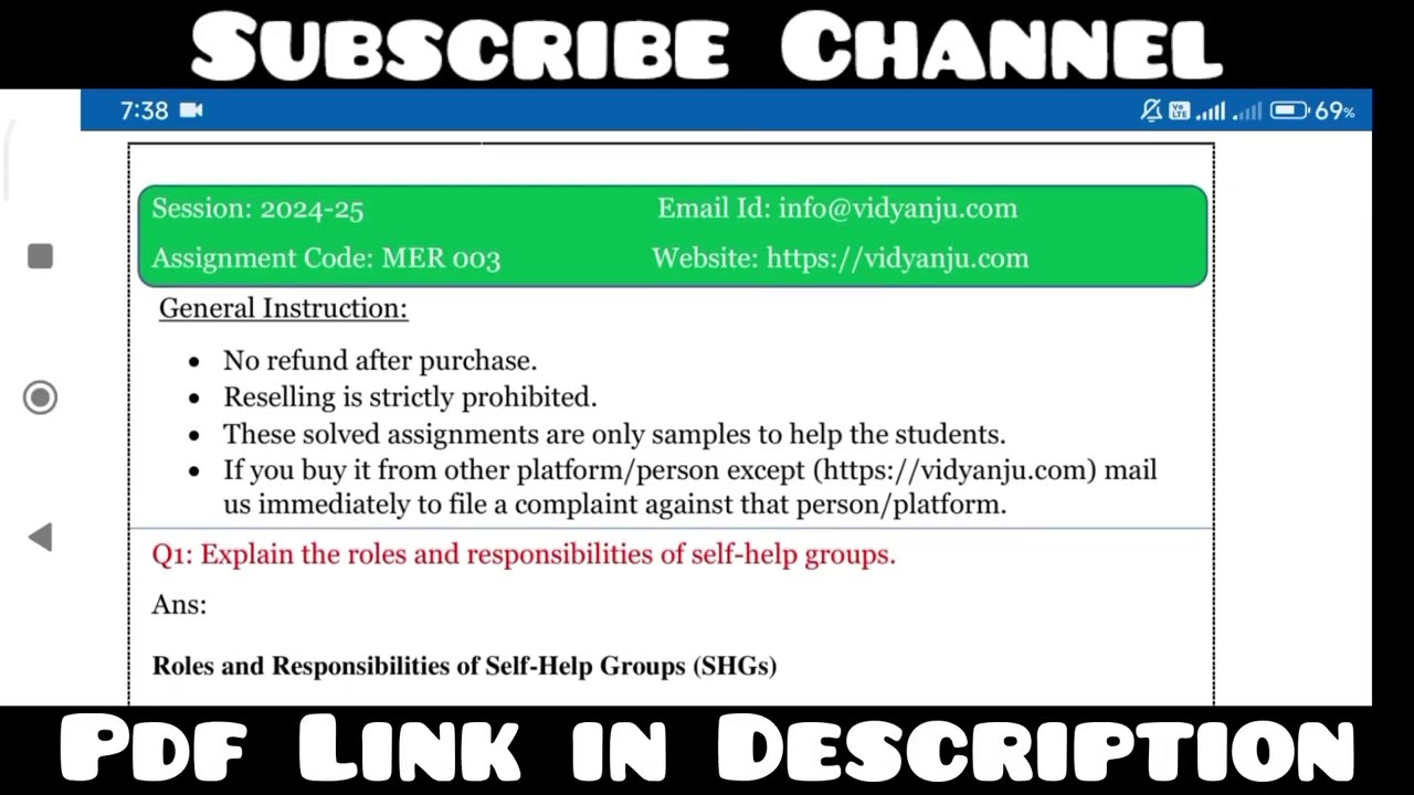 IGNOU MER 003 Solved Assignment 2024-25