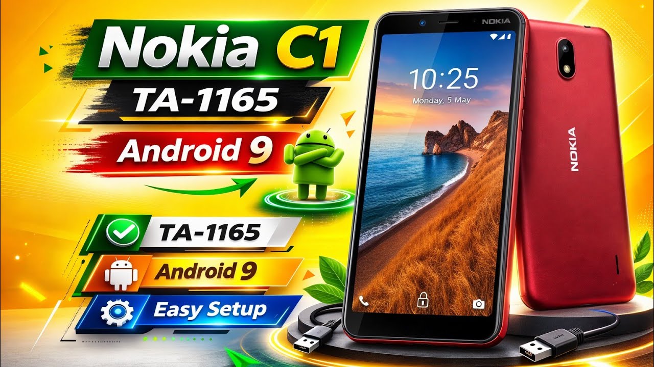 Nokia C1 (TA-1165) FRP/Google Account Bypass Without PC