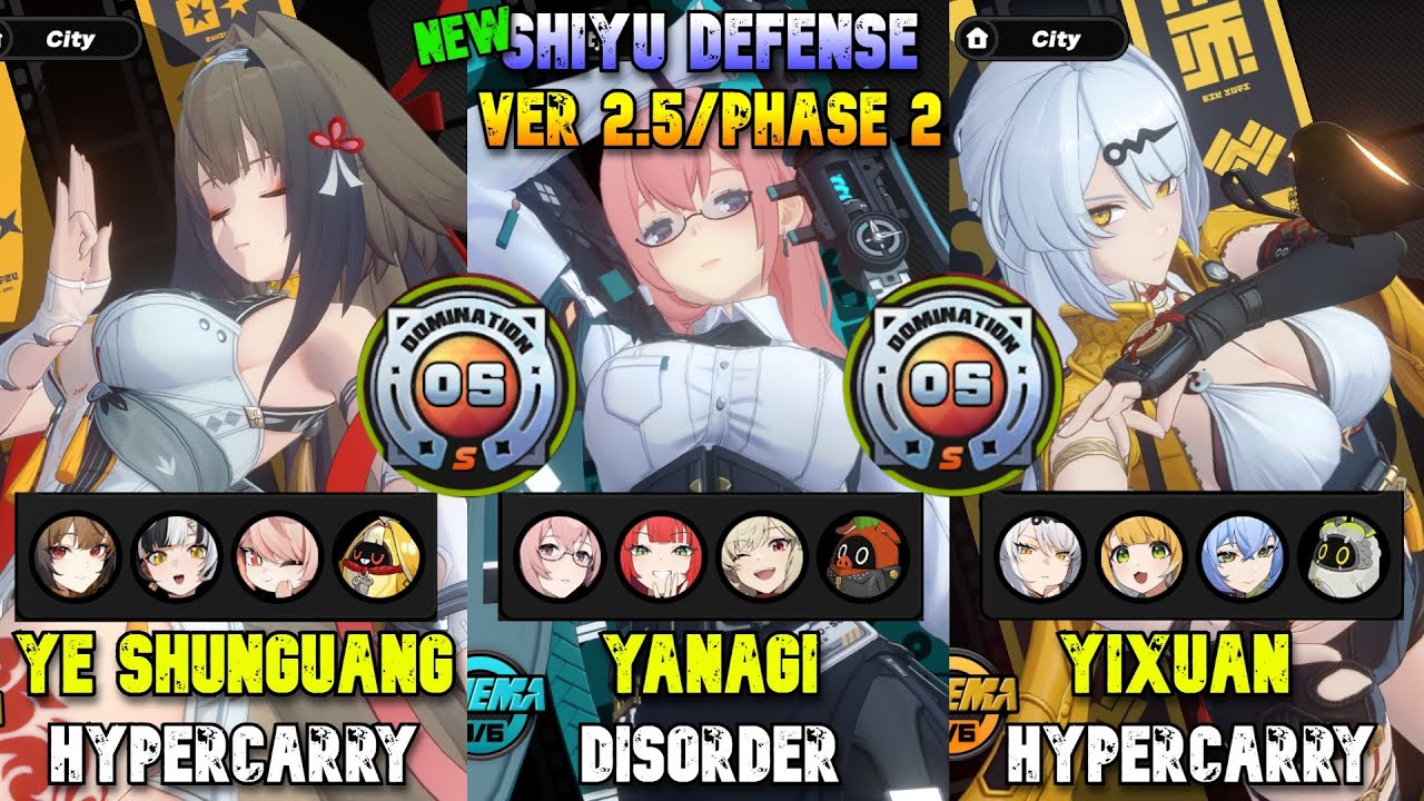 I'm Back! M0W0 Ye Shunguang & Yanagi & Yixuan | New Shiyu Defense 2.5/Phase 2 | Zenless Zone Zero