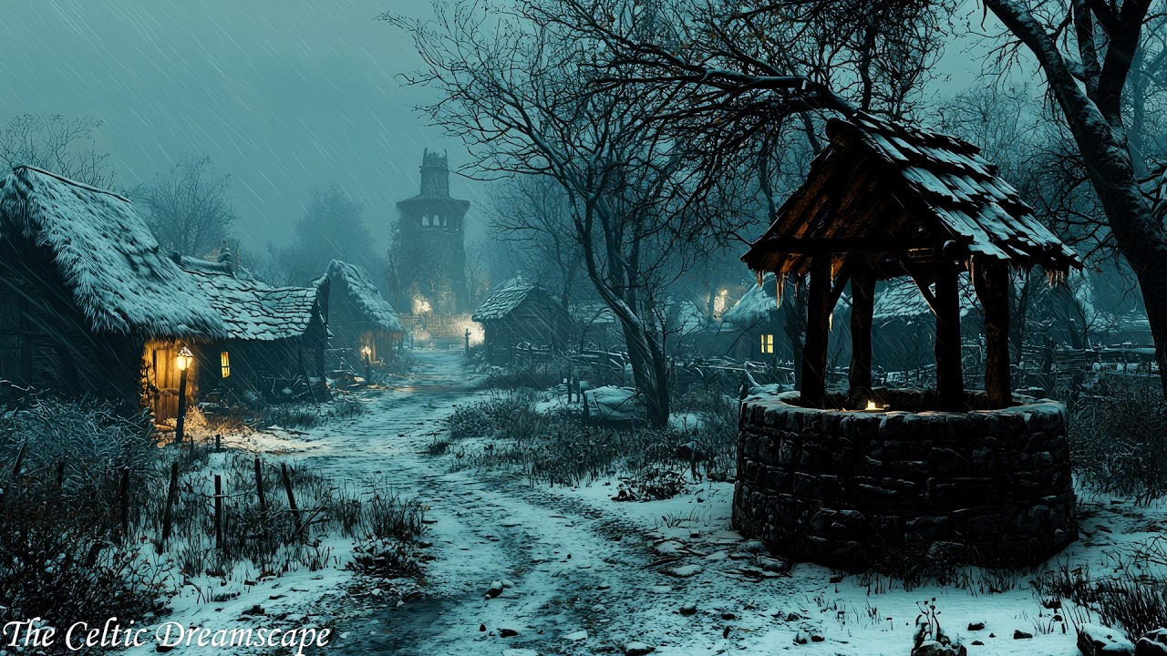 Mystic Celtic Winter Cottages — Medieval Celtic Winter Ambience for Sleep, Relax & Study