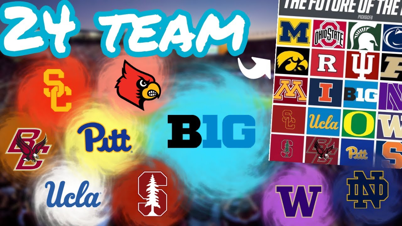 Projecting a Crazy *24 Team* Big Ten Super Conference || CFB Expansion