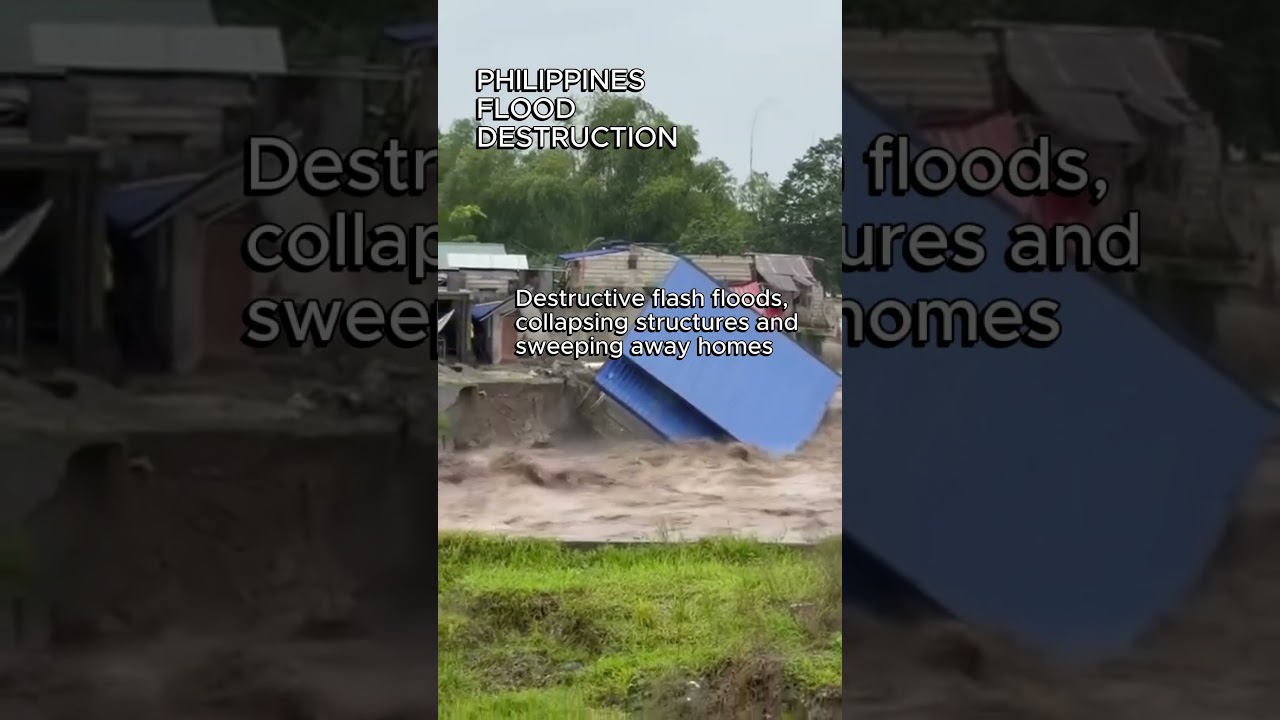 Shocking Footage: Flash Floods & Landslides Destroy Homes in the Philippines