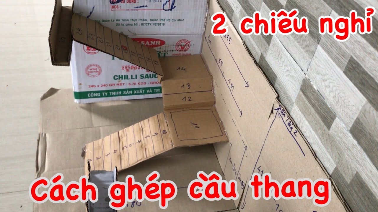 cách chia bậc và ghép cốp pha cầu thang vuông 2 chiếu nghỉ dễ hiểu nhất
