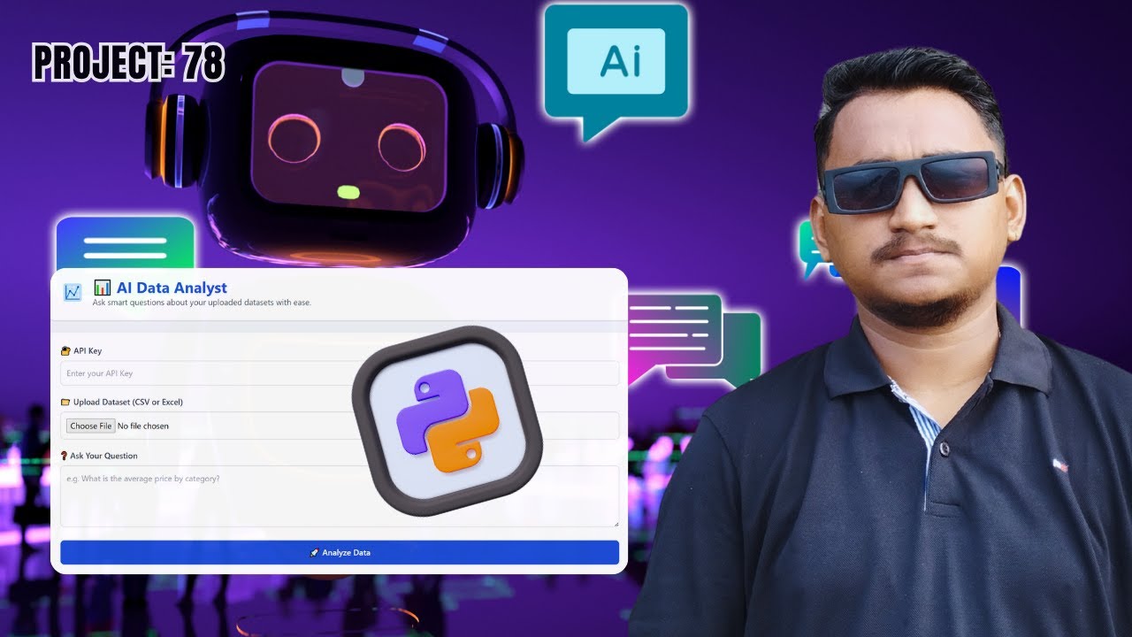 Project 78 : Build an AI Data Analyst Chatbot with Python | Automate Data Insights in Minutes!