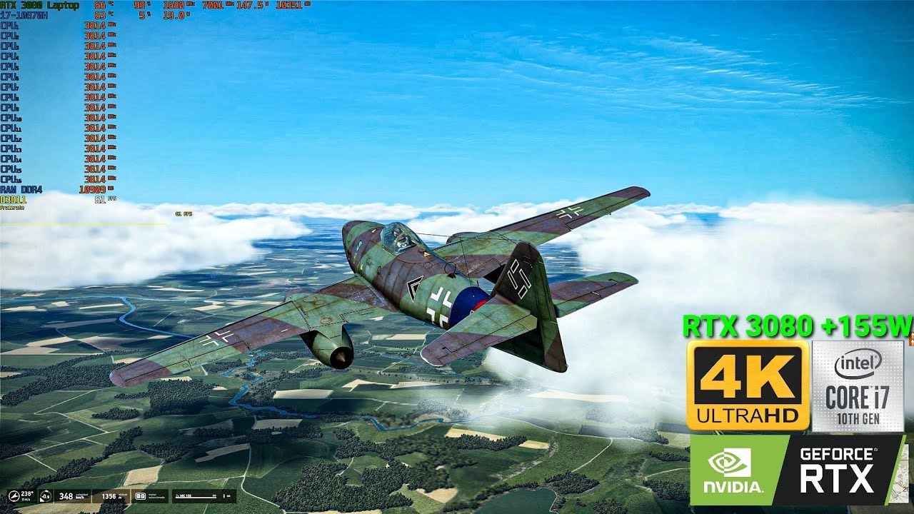 IL-2  Sturmovik: Battle of Stalingrad - 4K MAXED OUT RTX 3080 +155W (MSI GE76)[FULL STATS]