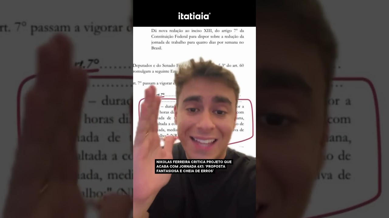 NIKOLAS FERREIRA CRITICA PROJETO QUE ACABA COM JORNADA 6X1: &lsquo;PROPOSTA FANTASIOSA E CHEIA DE ERROS&rsquo;