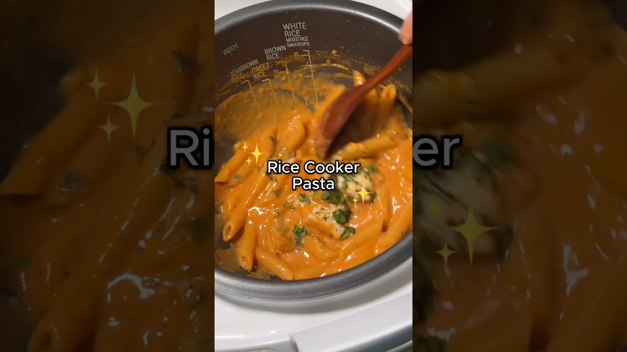 my ultimate lazy pasta hack #easyrecipe #ricecooker