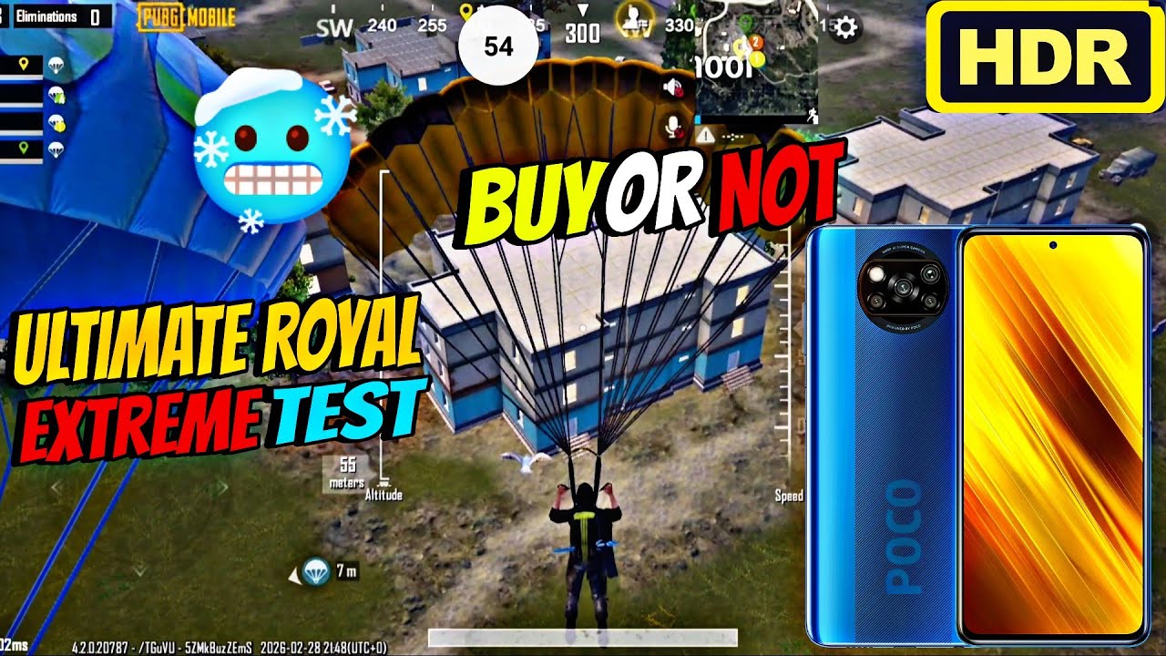 🔥 POCO X3 Pro PUBG Mobile Test | HDR + Extreme Gameplay | FPS, Heating & Performance Review 🎮
