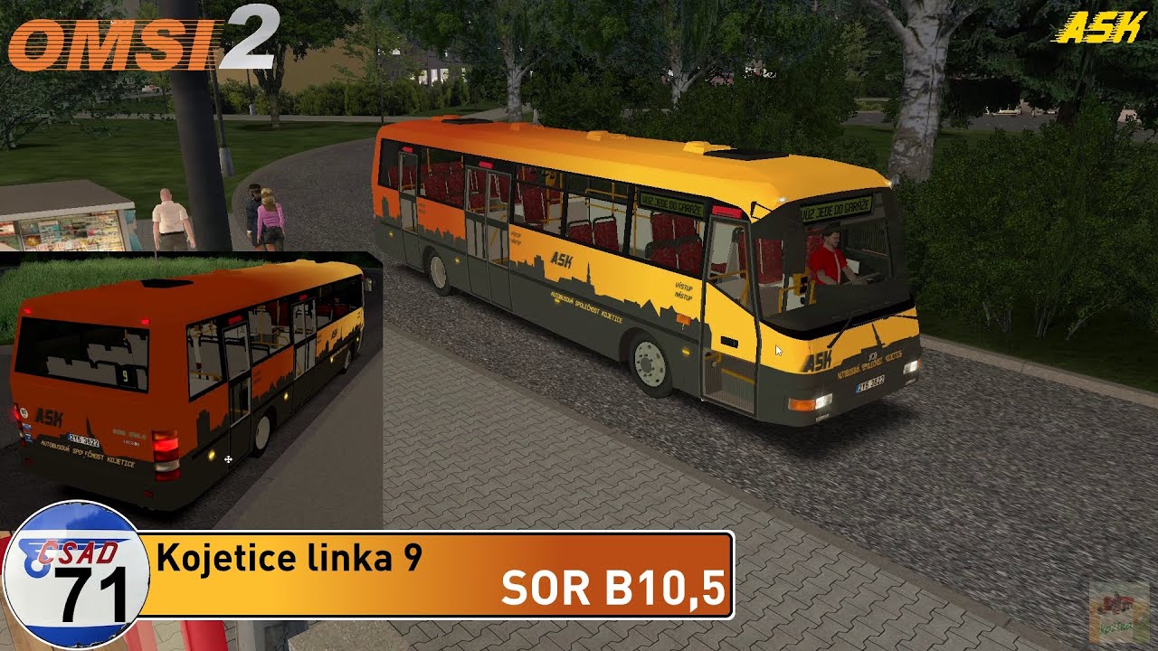 OMSI 2 #71 - Kojetice v2.2 linka 9 - SOR B 10,5