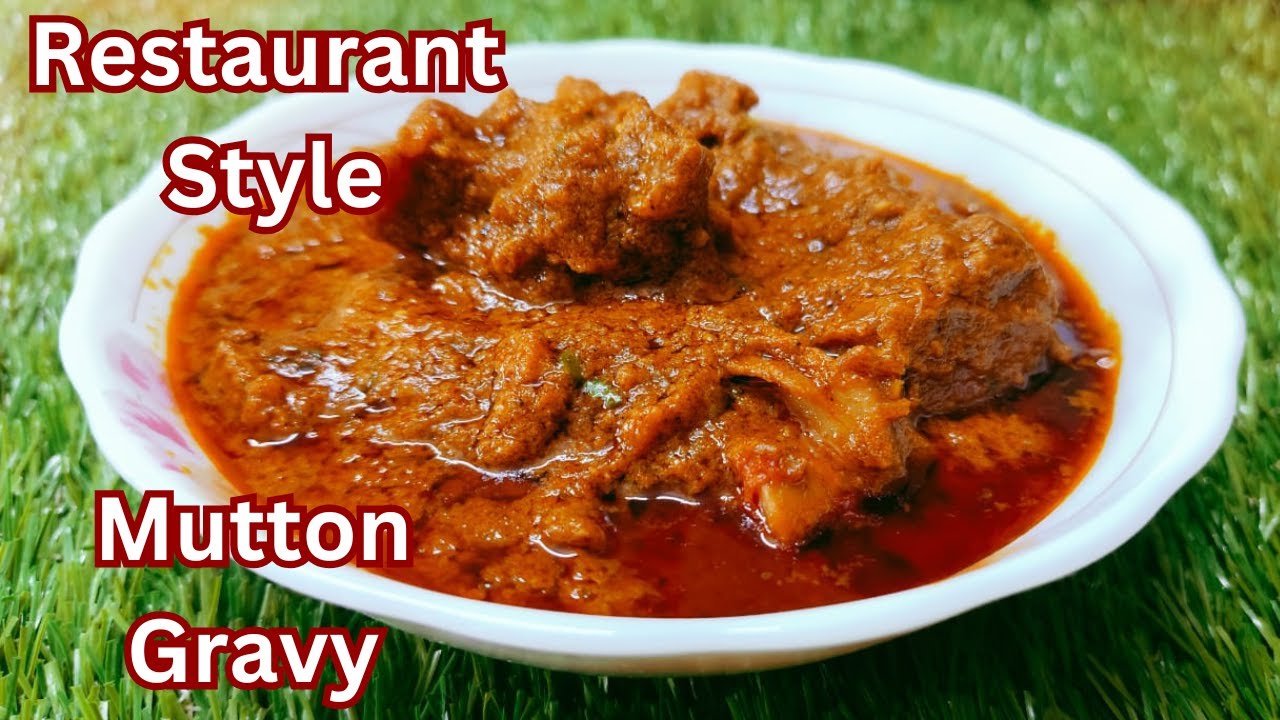 Restaurant-Style Thick And Spicy Mutton Gravy