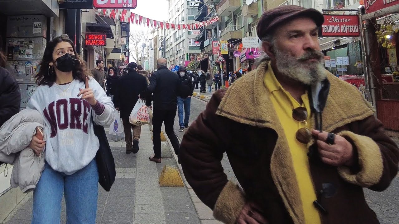 4K Walking in Asian Side of Istanbul, Turkey (Kadık&ouml;y, Moda district) Азиатский Стамбул