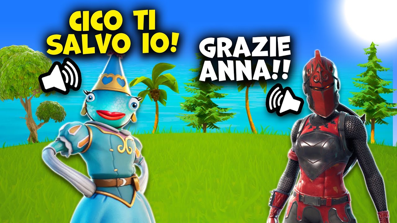 ANNA SALVA CICO E VINCE LA PARTITA SU FORTNITE IN LIVE!!